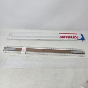 Vemco Antiflex Drafting Machine Scale 18 Inch Aluminum Rib AP-33 Clear Plastic